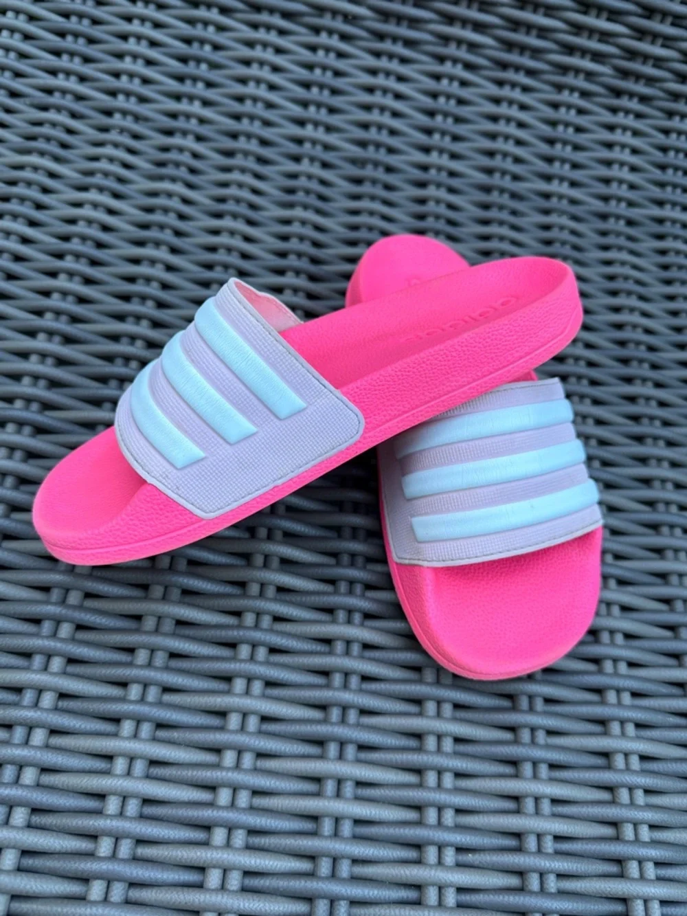 adidas Hot Pink Slides - Size 1